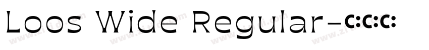 Loos Wide Regular字体转换 Loos Wide Regular字体转换